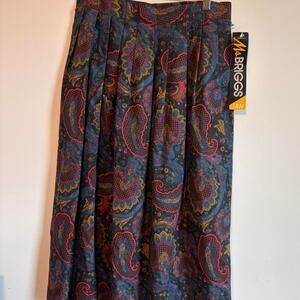 Vintage paisley midi skirt